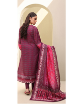 3-PC unstitched Printed Lawn By Zellbury | 0330